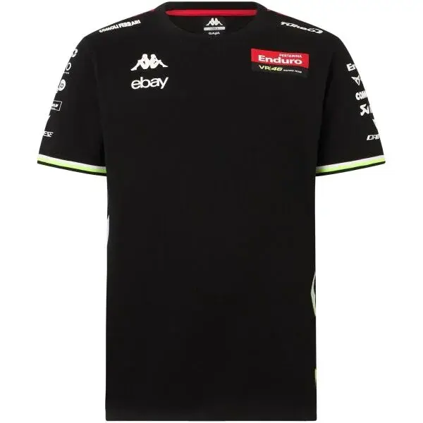 Kappa AMIRIM VR46 Pánske tričko, čierna, veľkosť