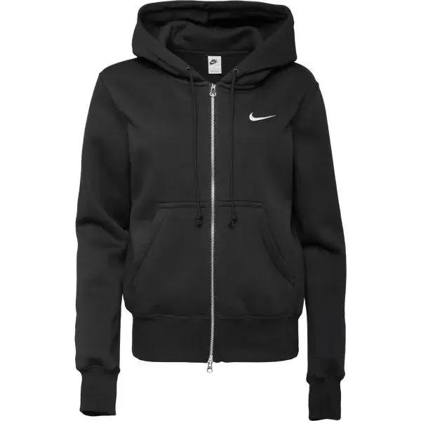 Nike W SPORTSWEAR PHOENIX FLEECE FULL ZIP HOODY Dámska mikina, čierna, veľkosť
