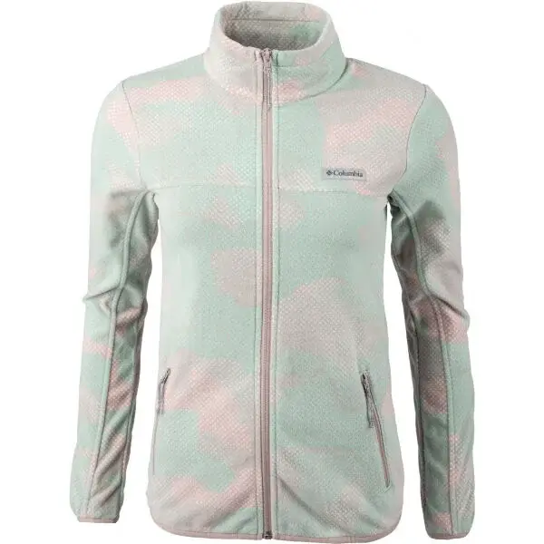 Columbia ALI PEAK FZ Dámska mikina, svetlo zelená, veľkosť