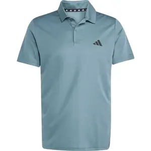 adidas TRAINING ESSENTIALS BASE POLO Pánske športové polo tričko, svetlomodrá, veľkosť