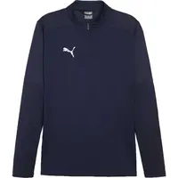 Puma TEAMFINAL TRAINING 1/4 ZIP Pánske futbalové tričko, tmavo modrá, veľkosť
