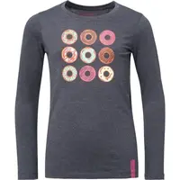 LOAP BIDORA Dievčenské fashion tričko, tmavo sivá, veľkosť 112-116