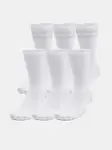 Unisexové ponožky Under Armour UA Essential 6pk Crew-WHT - unisex