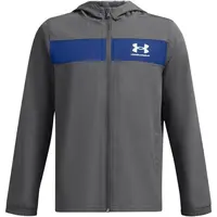 Under Armour SPORTSTYLE WINDBREAKER Chlapčenská bunda, tmavo sivá, veľkosť M