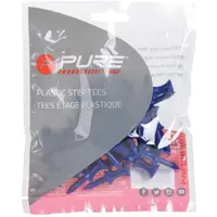 PURE 2 IMPROVE PLASTIC STEP TEES 37MM 30KS Golfové tíčka, modrá, veľkosť