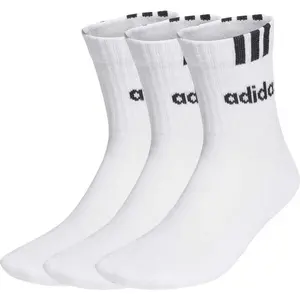 adidas 3-STRIPES LINEAR 3P Ponožky, biela, veľkosť