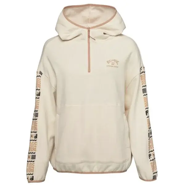 Billabong SURF ADVENTURE HOODIE Dámska mikina, biela, veľkosť XS
