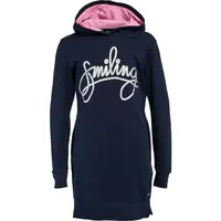 Lewro EVERLY Dlhá dievčenská mikina cez hlavu, tmavo modrá, veľkosť 128-134