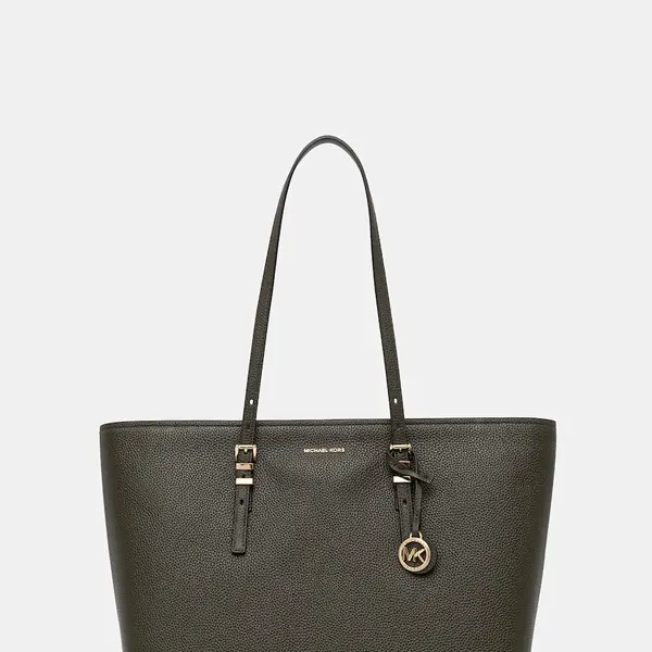 Kožená kabelka MICHAEL Michael Kors QUINN vínová barva, 30T5GQNT9L