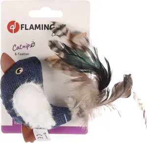 Flamingo Jeany hračka pre mačky Vták