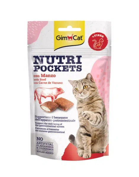 GimCat Nutri Pockets Hovädzie 60 g