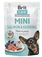 Brit Care Mini Fillets in Gravy - Salmon & Herring 85 g
