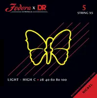DR Strings Fodera Stainless Steel 5 Light XS (High C) 28100
