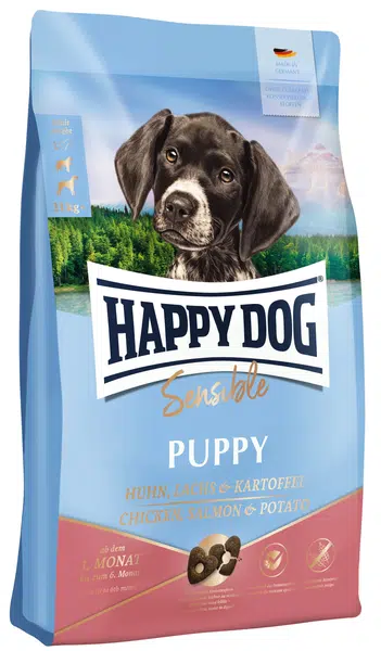 Happy Dog Sensible Puppy Lachs & Kartoffel - kuřecí, losos a brambory 4 kg