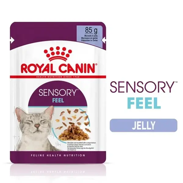 Royal Canin Sensory Feel - vlhké krmivo v želé pro dospělé kočky 12 x 85 g