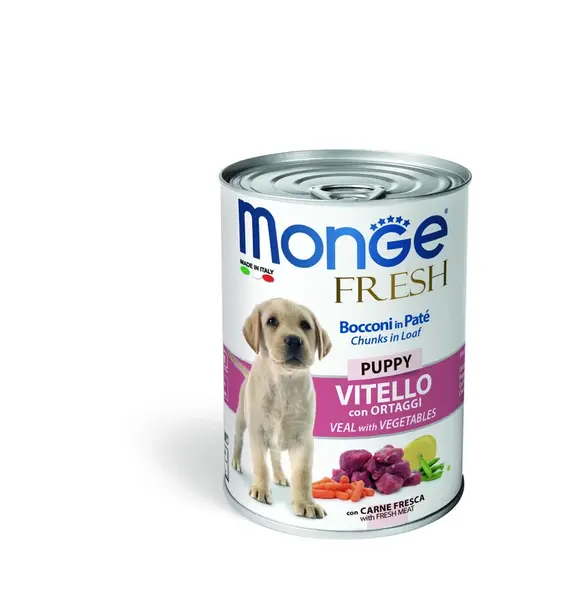 Monge Dog Fresh Puppy konzerva - telecí se zeleninou 400 g