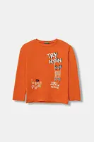 Detská bavlnená košeľa s dlhým rukávom United Colors of Benetton