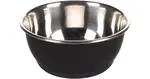 Flamingo Tobias kovová miska pro psy - černá 2700 ml - A: 24 cm, B: 8 cm, C: 18 cm
