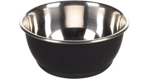Flamingo Tobias kovová miska pro psy - černá 2700 ml - A: 24 cm, B: 8 cm, C: 18 cm