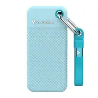 Verbatim 32324, SSD Externí Pocket SSD letní edice, 32324, 1000GB, polární modrý, obsahuje 2x gumový kryt(černý a polární modrý), USB C
