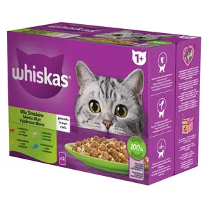 Whiskas výber krmiva pre mačky v kapsičkách - ryby, mäso 12 x 85 g