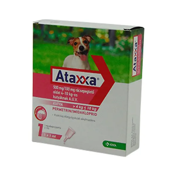Ataxxa spot-on pre psov od 4 kg do 10 kg 1 x 1,0 ml