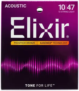 Elixir Nanoweb Phosphor Bronze 12-String