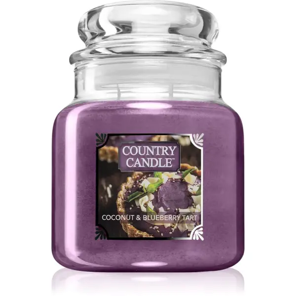 Country Candle Coconut & Blueberry Tart vonná svíčka 453 g