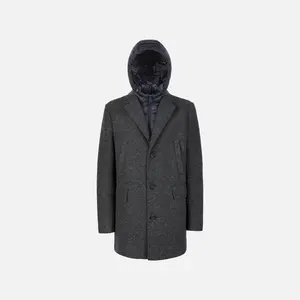 Grey Men's Coat Geox Claudio - Men's