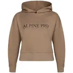 ALPINE PRO QEUDA Dámská mikina, hnědá, velikost