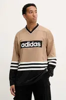 Tričko s dlouhým rukávem adidas Originals Hockey Jersey zelená barva, s aplikací, JY0251