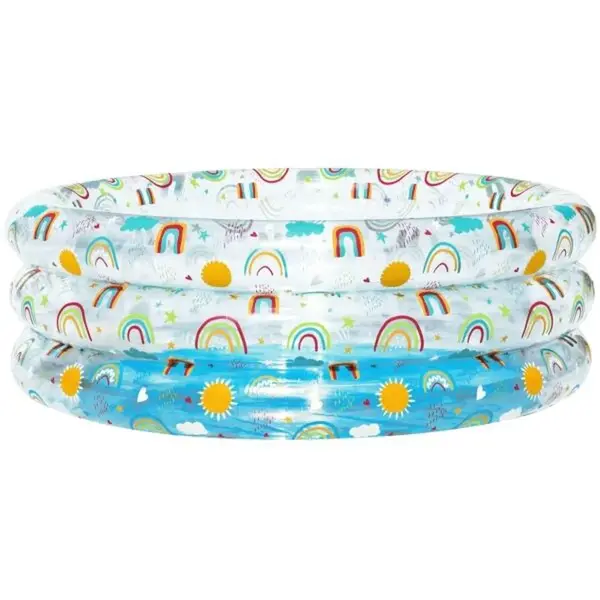 Bestway RAINBOW SPLASH PLAY POOL Nafukovací bazén, transparentní, velikost