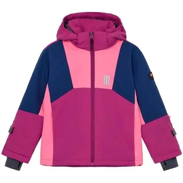 LEGO&reg; kidswear LWJAZ 801 Dětská lyžařská bunda, růžová, velikost