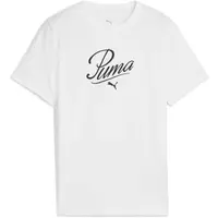 Puma ESSENTIALS SCRIPT TEE G Dívčí triko, bílá, velikost