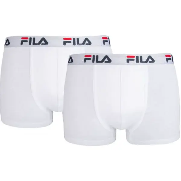 Fila MAN BOXERS 2 PACK Pánské boxerky, bílá, velikost XXL