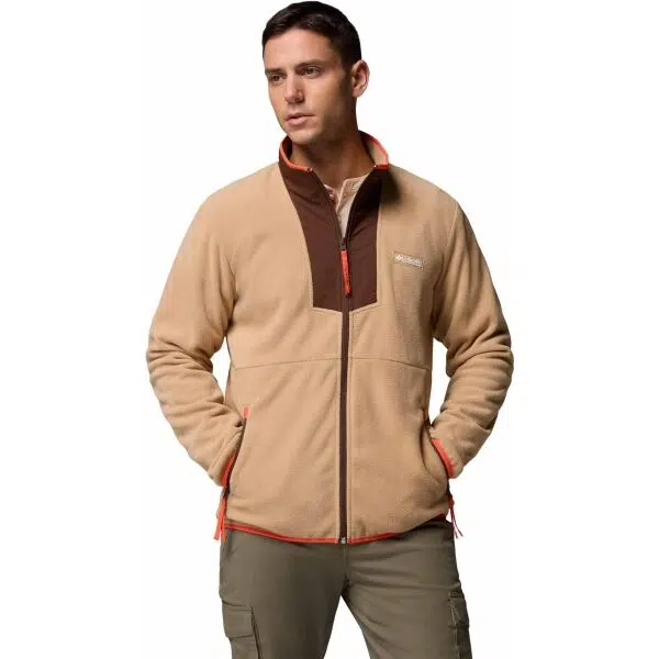 Columbia SEQUOIA GROVE FULL ZIP FLEECE Pánská fleecová mikina, béžová, velikost