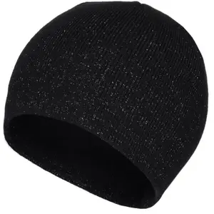 Lewro BISA Dívčí pletená čepice, černá, velikost 4-7Y