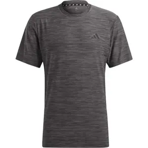 adidas TRAIN ESSENTIALS TEE Pánské sportovní tričko, černá, velikost