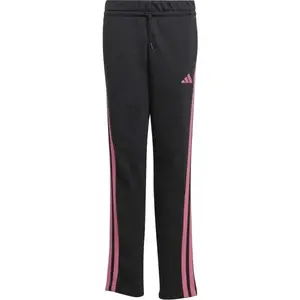 adidas ESSENTIALS 3-STRIPES FLEECE PANTS Juniorské tepláky, černá, velikost