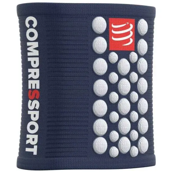 Compressport SWEATBANDS 3D.DOTS Potítko, tmavě modrá, velikost