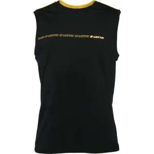 Lotto LOGO DUE TANK TOP Pánské triko bez rukávů, černá, velikost