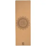 SHARP SHAPE CORK TRAVEL YOGA MAT MANDALA Yoga podložka, hnědá, velikost