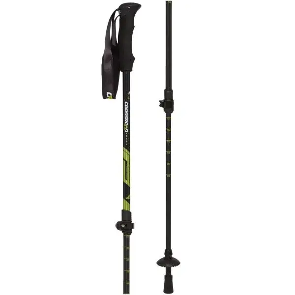 Crossroad CHEROKEE Třídílné trekové hole, žlutá, velikost