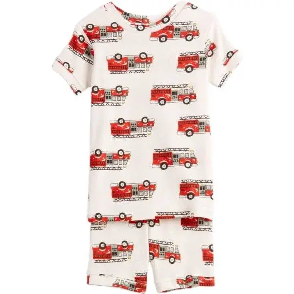 GAP FIRETRUCK Chlapecké pyžamo, bílá, velikost 2Y