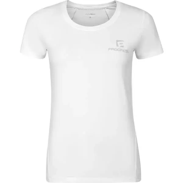 PROGRESS PENELOPE Dámské funkční sportovní tričko, bílá, velikost