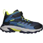Merrell MOAB SPEED 2 MID A/C WTRPF Dětské outdoorové boty, tmavě modrá, velikost 37