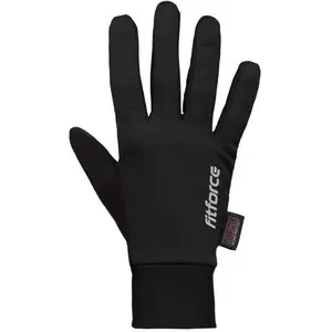 Fitforce TRACKERS Zimní běžecké rukavice, černá, velikost
