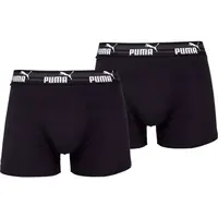 Puma ELEMENTS MEN BOLD LOGO BOXERS 2P Pánské boxerky, černá, velikost