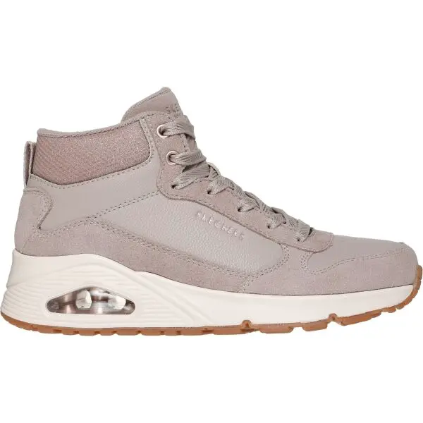 Skechers UNO - STACRE SHINE Dámská vycházková obuv, šedá, velikost