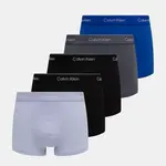 Boxerky Calvin Klein Underwear 5-pack pánské, šedá barva, LV00NB4390